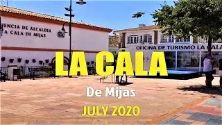 La Cala de Mijas  Walking Tour in July 2020, Malaga, Costa del Sol, Spain