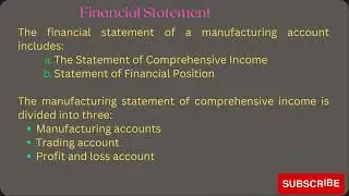 Manufacturing Accounts