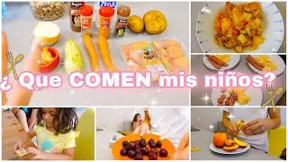 Que COMEN mis HIJOS en un D&Iacute;A | What do my Children eat in one day?
