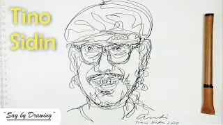 Pak Tino Sidin, Guru Gambar Kita Semua || One Line Drawing