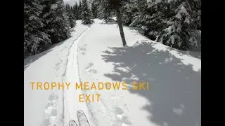 #bcparks #skitouring #beautifulBC #wintercamping Trophy meadows exit on skis.