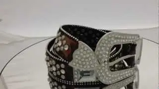 Western Belts Natural Camo Rhinestone Studded Belt WWW.MEETYOURITEM.COM