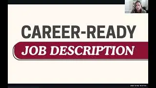 The Work+ Collective October Community Call- Career Ready Job Descriptions