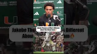 Jakobe Thomas on What is Different About This #miamihurricanes team | #shorts