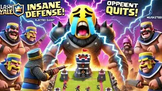 Dominating a Mirror Match! E-Giant + Musk  Defense Forces Opponent to Surrender! @ClashRoyale