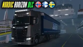 My First Delivery In The Nordic Horizons DLC With The New SCANIA | EuroTruck Simulator 2 Gameplay