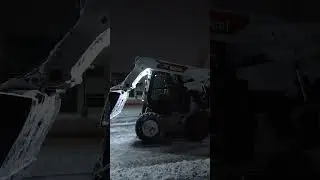 Bobcat Driving Skills | Winter Snow Plow
