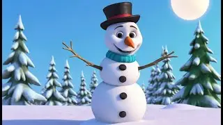 Olaf&rsquo;s Snowman Dance Party | Fun Winter Kids Nursery Rhyme Animation