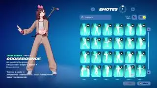 Jersey KizunaAI ALL ICON SERIES DANCES in FORTNITE!