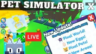 [PIXEL PETS GIVEAWAY]🔴LIVE - OWLZO - PET SIMULATOR X UPDATE - 8 BIT PIXEL UPDATE - ROBLOX