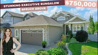 Spruce Grove Executive Bungalow for sale. Stunning house located in peaceful Spruce Grove Alberta