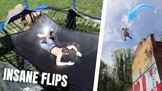 CRAZY TRAMPOLINE AND CLIFF JUMPING FLIPS (Memorial Day Weekend 2019)