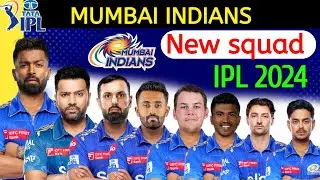 IPL Auction 2024 | Mumbai Indians Team Final Squad | MI Team Full Squad 2024 | MI New Team 2024