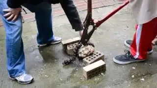 Cracking a Geode with a Soil Pipe Cutter