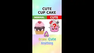 YOU CAN DRAW THIS GUYS ! easy cupcake drawing :D Very Cute and easy~ #shorts