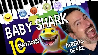 10 EMOCIONES en 1 CANCIÓN!! BABY SHARK - PIANO COVER - Alberto de Paz