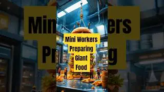 Mini Workers Making food #tinyworkers #asmr  #flavorfulminiatures #minifood #classictinyfood