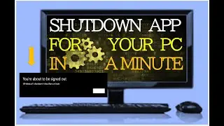 Creating a Shutdown Application 📴 using Batch Script commands ! (code is given in the description)