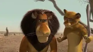 Madagascar 2 Escena de Zuba y Florrie Habla con makunga con el agua se seco 🏜️