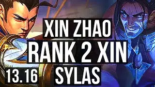 XIN ZHAO vs SYLAS (JNG) | Rank 2 Xin, Dominating | NA Challenger | 13.16
