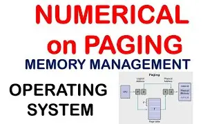 Numerical based on PAGING concept | Memory Management | Operating System | Computer Science