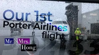 Our FIRST Porter Flight! WORST Porter Flight! (PD2133, YTZ ✈ EWR Flight Review) | Mr. and Mrs. Hong