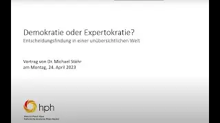 Demokratie oder Expertokratie? Entscheidungsfindung in einer un&uuml;bersichtlichen Welt