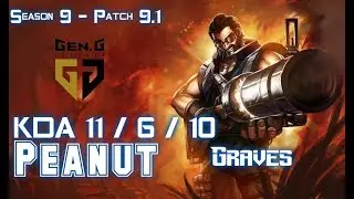 Gen Peanut GRAVES vs CAMILLE Jungle - Patch 9.1 KR Ranked