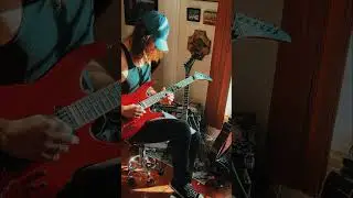 Light My Fire 1st Keyboard Solo On Guitar #thedoors #lightmyfire #solo #kramer #guitarcover #shorts