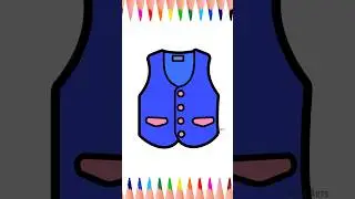 Waistcoat.. #drawing #colouring #minoarts #vest #shortsfeed #shortsviral #viralshorts #ytshorts