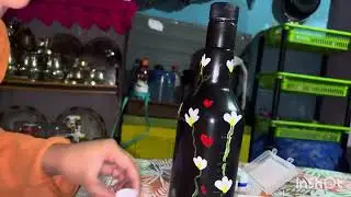First decorations item with bottle