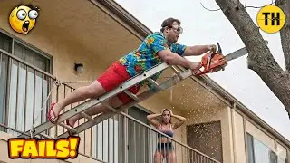 TOTAL IDIOTS AT WORK #8 | Ultimate Chainsaw & Girl Fails | Instant Karma 2025