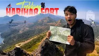 Harihar Fort Trek Gone Wrong 😨 | No Network | Real Adventure Vlog