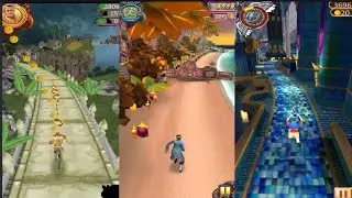 Temple Run2 Spirits cove Vs Jungle Run 3D Vs Temple Crazy Run