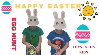 SURPRISE EASTER EGG HUNT | PIN THE TAIL ON THE EASTER BUNNY !!!