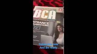 BCA entrance exam preparation 2021 study material