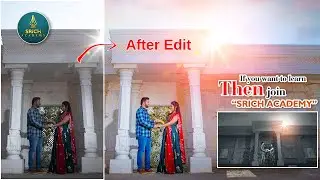 PRE WEDDING PHOTO EDITING Secrets Revealed! || Srich Academy