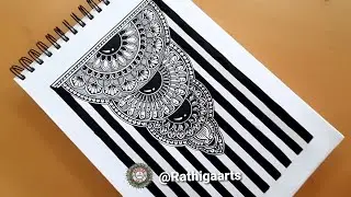 How to draw mandala art for beginners/ step by step tutorial/ easy mandala art