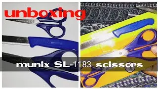 unboxing munix SL-1183 scissors // very clean cutting #unboxing #scissors #youtube #planetag