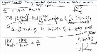 Complex Analysis: Proof of Liouville's Theorem (part 2)