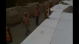 Geofoam Project Highway 2000   Laying of Blocks