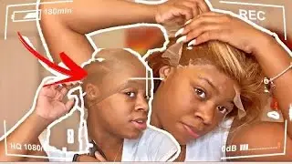 Wig Install First Attempt ( FAIL ) I CUT MY HAIR!😰 PART 2