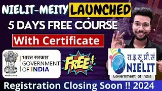 Government of India Offering FREE  Online Courses With Certificate | Get Gov FREE Certificate