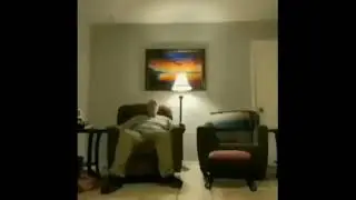 An old man relaxing with Super Mario Galaxy music