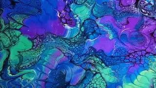 277 Fluid Art Multiple Flip Cups & Swipes with Shimmery Cells #acrylic #fluidart #flipcuppour
