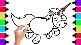 Unicorn Coloring Page | How to Draw Unicorn Youtube Videos for Kids