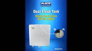 Upgrade Your Bathroom with the Plasto Smart Dual Flush Tank! | Best Toilet Flush Tank