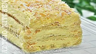Cremsnit cremos dar fals cu vanilie / Reteta de Cremes rapid cu crema de vanilie ⭐ reteta Adygio