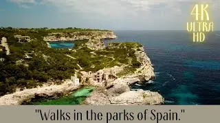 Positive energy Walks in the parks of Spain 4 K ULTRA  Позитивная энергия Прогулки по паркам Испании