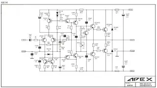 Amplificador DIY Apex AX14 HI-FI Ultra baixa distorção 0.003 % THD